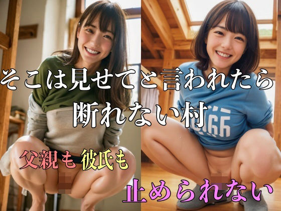 【熟女NTR】そこは見せてと言われたら断れない村 父親も彼氏も│サークルP