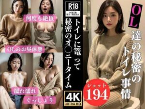 【熟女NTR】OL達の秘密のトイレ事情 秘密のオ◯ニータイム│高画質妄想写真集