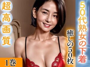 【熟女NTR】【超高画質グラビア写真集】50代熟女の下着。癒しの50枚〜1巻〜│いやしまんが【AIイラスト】