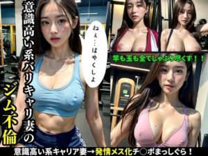 【熟女NTR】意識高い系バリキャリ妻のジム不倫│電脳花園