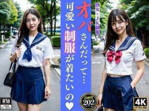 【熟女NTR】オバさんだって…可愛い制服が着たいの 熟女+JK制服│AIソルト