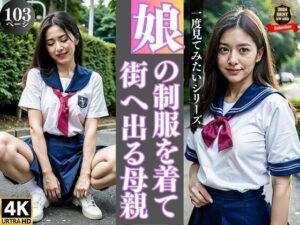 【熟女NTR】娘の制服を着て街へ出る母親│TKG