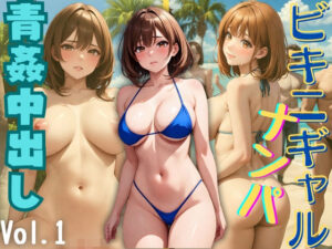 【人妻・主婦同人】ビキニギャルナンパ 青姦中出し Vol.1│ゾゾゾソ
