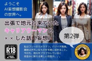 【熟女NTR】出張で地元に来ていたキャリアウーマンと××した話（妄想）第2弾│AI妄想撮影会