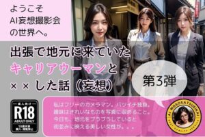 【熟女NTR】出張で地元に来ていたキャリアウーマンと××した話）妄想）第3弾│AI妄想撮影会