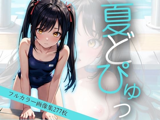 【人妻・主婦同人】真夏のスク水女子に中出しぶっかけ│AIスイミング