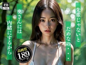 【熟女NTR】「先輩じゃないとだめなの・・・奥さんには内緒にするから・・！！」と、お散歩程度に考えていたのにまさかこんなことろで、脱いで生エッチを誘惑されてしまったんだが・・・！！！│プロ御用達