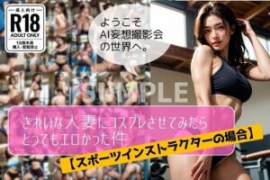 【人妻・主婦同人】きれいな人妻にコスプレさせたらとってもエロかった件【スポーツインストラクターの場合】│AI妄想撮影会
