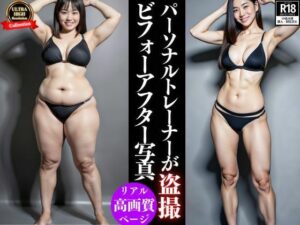 【人妻・主婦同人】あのCMで有名なパーソナルジムの宣伝撮影の裏側ショットを極秘入手！！│じーた