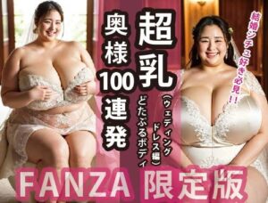 【人妻・主婦同人】超乳奥様100連発:どたぷるボディ（ウェディングドレス編）│ちょうからばく