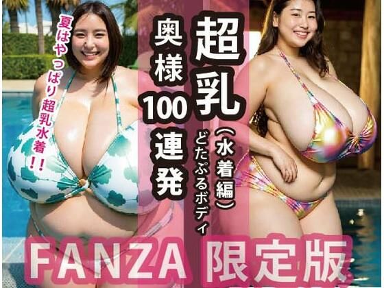 【人妻・主婦同人】超乳奥様100連発:どたぷるボディ(水着編)│ちょうからばく