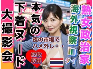 【人妻・主婦同人】熟女政治家 海外視察inタイ ナイトマーケットでハメ外し│おてぃんこ