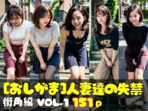 【人妻・主婦同人】おしがま写真集 人妻達の失禁 街角編 VOL.1│AI人妻図鑑