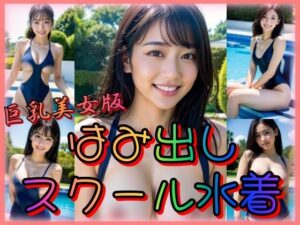 【人妻・主婦同人】はみ出しスクール水着 巨乳美女版│凹凸クラブ