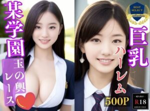 【人妻・主婦同人】【大容量作品】とある有名学園で夢の制服女子ハーレム〜玉の輿レーススタート│巨乳美女