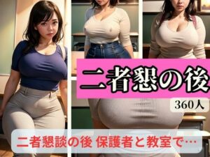 【人妻・主婦同人】二者懇-二者懇談の後 保護者と教室で-│らぶらぼ32