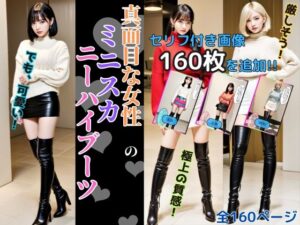 【人妻・主婦同人】真面目な女性のミニスカニーハイブーツ - Serious Women’s Mini Skirt High Boots│あらぶるま