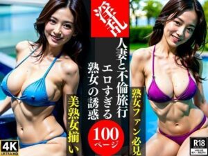 【人妻・主婦同人】淫乱人妻と不倫旅行エロすぎる熟女の誘惑│AI美女LABO.26