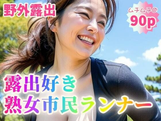 【人妻・主婦同人】【野外露出】露出好き熟女市民ランナー【90p】│紐をギュッとね
