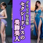 【人妻・主婦同人】グラビア写真集｜セクシードレスの美脚美人│桜/AIart