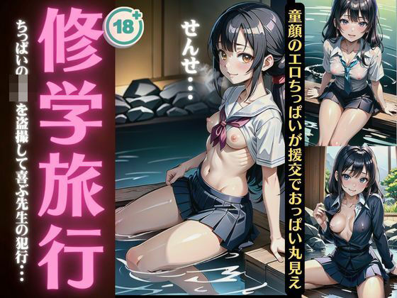 【人妻・主婦同人】修学旅行〜ちっぱいのJKを盗撮して喜ぶ先生の裏の顔〜童顔のエロちっぱいが援交でおっぱい丸見え！│コレクターズえろ図鑑