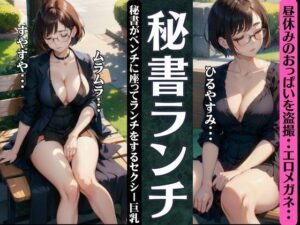 【人妻・主婦同人】秘書ランチ〜某有名企業の秘書がベンチで座ってランチをする巨乳のおっぱいを盗撮〜エロメガネ特集│高品質クラブ