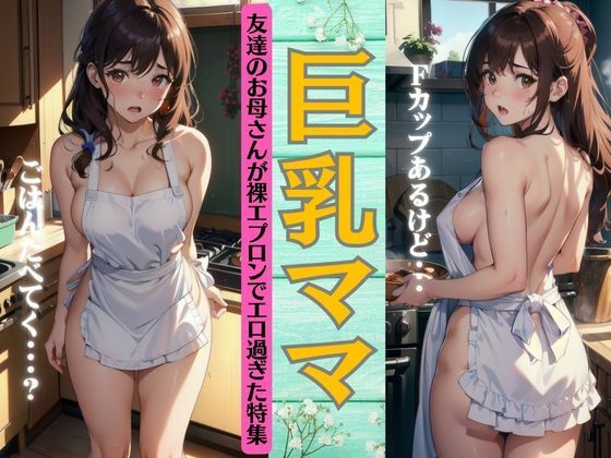 【人妻・主婦同人】友達の巨乳ママ特集〜お母さんの裸エプロンがエロすぎた〜夕ご飯食べていくと誘惑される・・│秘密のまんこちゃん