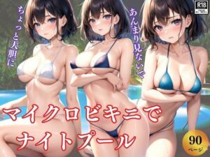 【人妻・主婦同人】今日はちょっと大胆に・・・ マイクロビキニでナイトプールへ│プログラミングポルノ社