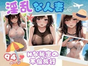 【人妻・主婦同人】常夏ビーチで誘惑してくる爆乳淫乱人妻Hな秘密の不倫旅行│AIおとは