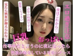 【人妻・主婦同人】仕事中だと言うのに夜になったら性欲が爆発している可愛いナース│ESHIー