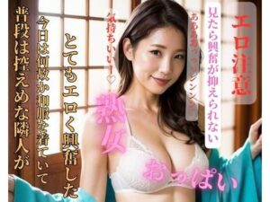 【人妻・主婦同人】普段は控えめな隣人が今日は何故か和服を着ていてとてもエロく興奮した│HAIHAI