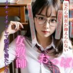 【人妻・主婦同人】学校の教室で美人で人気な先生とイチャイチャして制欲を満たした│阳光