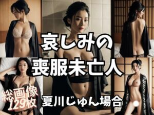 【人妻・主婦同人】哀しみの喪服未亡人│+Be