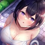 【人妻・主婦同人】傘を貸したノーブラずぶ濡れ隣人妻のお礼おま〇こ大洪水セックス│あまとろすいーつ