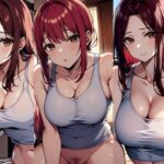 【人妻・主婦同人】タンクトップ女子とストレッチ│隙間産業