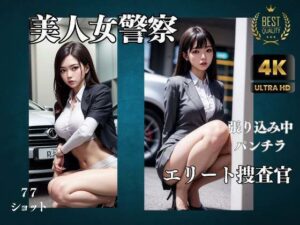 【人妻・主婦同人】美人女警察の張り込み中のパンチラ│高画質妄想写真集