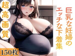 【人妻・主婦同人】巨乳な妊婦のエッチな下着集。150枚│あふれる母性【AIイラスト】
