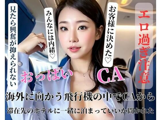 【人妻・主婦同人】海外に向かう飛行機の中でCAから滞在先のホテルに一緒に泊まっていいか聞かれた│may