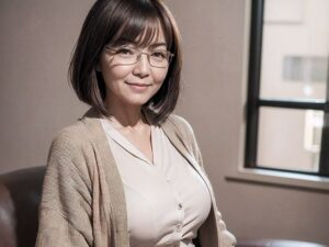 【人妻・主婦同人】【AI】‘メガネ熟女’キャリアウーマンの昼の顔と夜顔│熟女コレクション