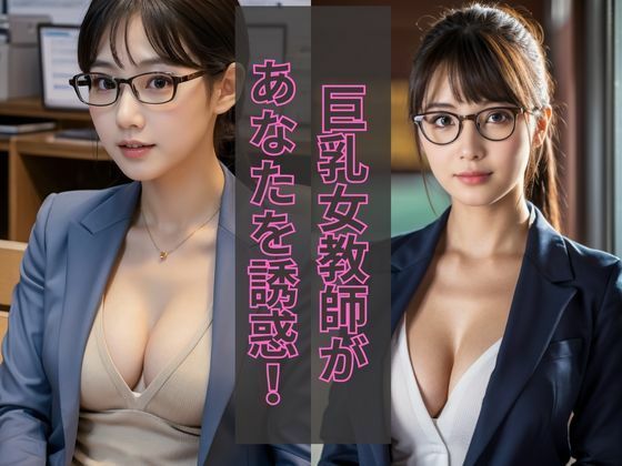 【人妻・主婦同人】巨乳女教師があなたを誘惑!イケない関係に_AIグラビア写真集│夢幻イメージ