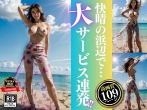 【人妻・主婦同人】「どうしたの・・・？そんな座り込んじゃってwww」と快晴の浜辺で誘う熟女が大サービス連発！！│ぷにぷにむふふ
