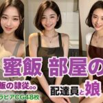 【人妻・主婦同人】蜜飯部屋の配達員と娘│ウエゾン