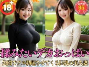 【人妻・主婦同人】揉みたいデカおっぱい【公園でフル勃起させてくる巨乳の美人妻】│美女天国