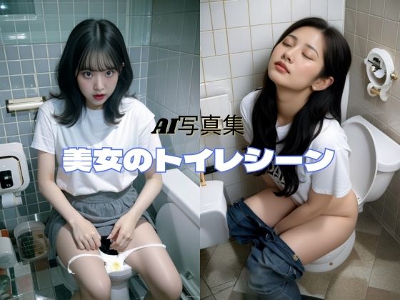 【人妻・主婦同人】美女のトイレシーン│P-AI planning