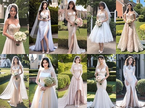 【人妻・主婦同人】【AI】冠婚葬祭シリーズ（熟女の花嫁）│熟女コレクション