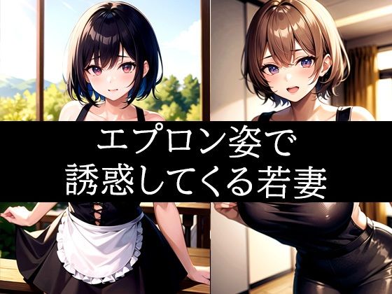 【人妻・主婦同人】エプロン姿で誘惑してくる若妻│ぽんぽこ