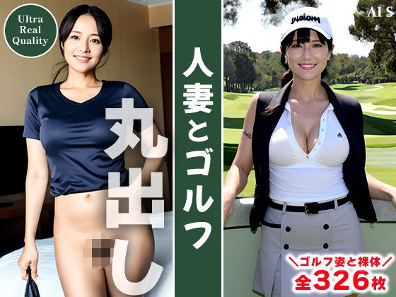 【人妻・主婦同人】【全326枚】『人妻とゴルフ』爽やかな緑の中に映える彼女たちの魅力 -AIで描く究極の美女達-│AIで絶世の美女を作る
