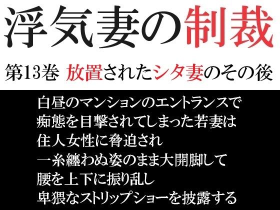 【人妻・主婦同人】浮気妻の制裁 第13巻 放置されたシタ妻のその後│海老沢 薫