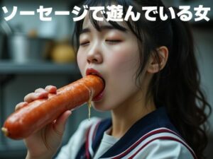 【人妻・主婦同人】ソーセージで遊んでいる女│もう限界