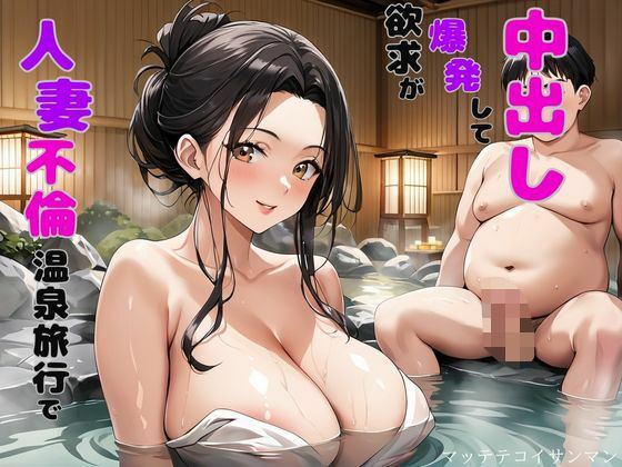 【人妻・主婦同人】人妻不倫温泉旅行で欲求が爆発して中出し│マッテテコイサンマン
